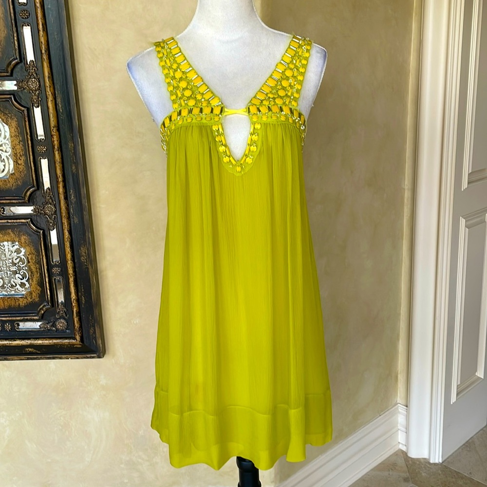 Bright Green dress by BCBG Max Azria
